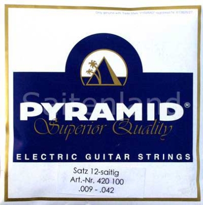 Pyramid 12-Saitig Superior-Quality Pure Nickel 420100, .009-.042w light