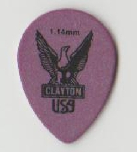 Pick Clayton Smal Teardrop, purple, glatt, hard