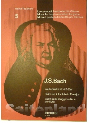 Lautensuite 4 e-Dur, Bach, SY2217