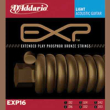 DAddario EXP Coated Phosphor Bronze Round Wound-EXP16, .012-.053 light