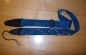 Preview: Gitarrengurt Pearl-Snake, Nylon dunkelblau, perlenbestickt