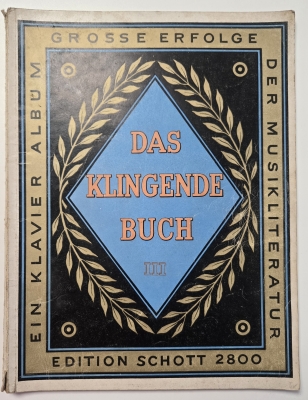 Das klingende Buch, Bank III, Edition Schott 2800, Klaviernoten