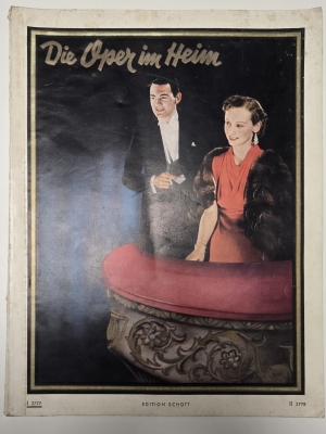 Die Oper im Heim, Band I, 2777, Edition Schott, Klaviernoten