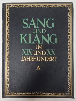 Sang und Klang, Band A von Richard Krentzlin; Klaviernoten + Texte