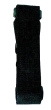 Nylon-Gitarrengurt schwarz, 5 cm breit
